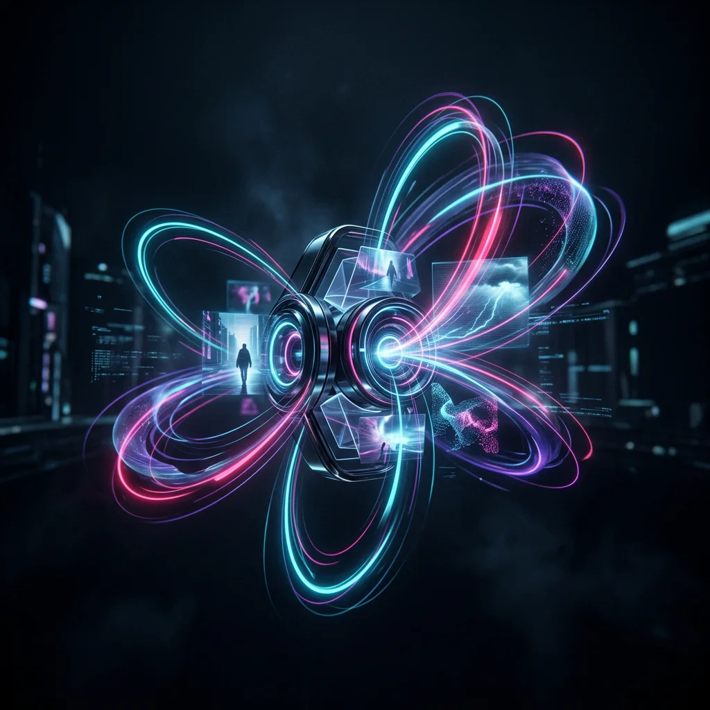 Text to video concept exploration illustration