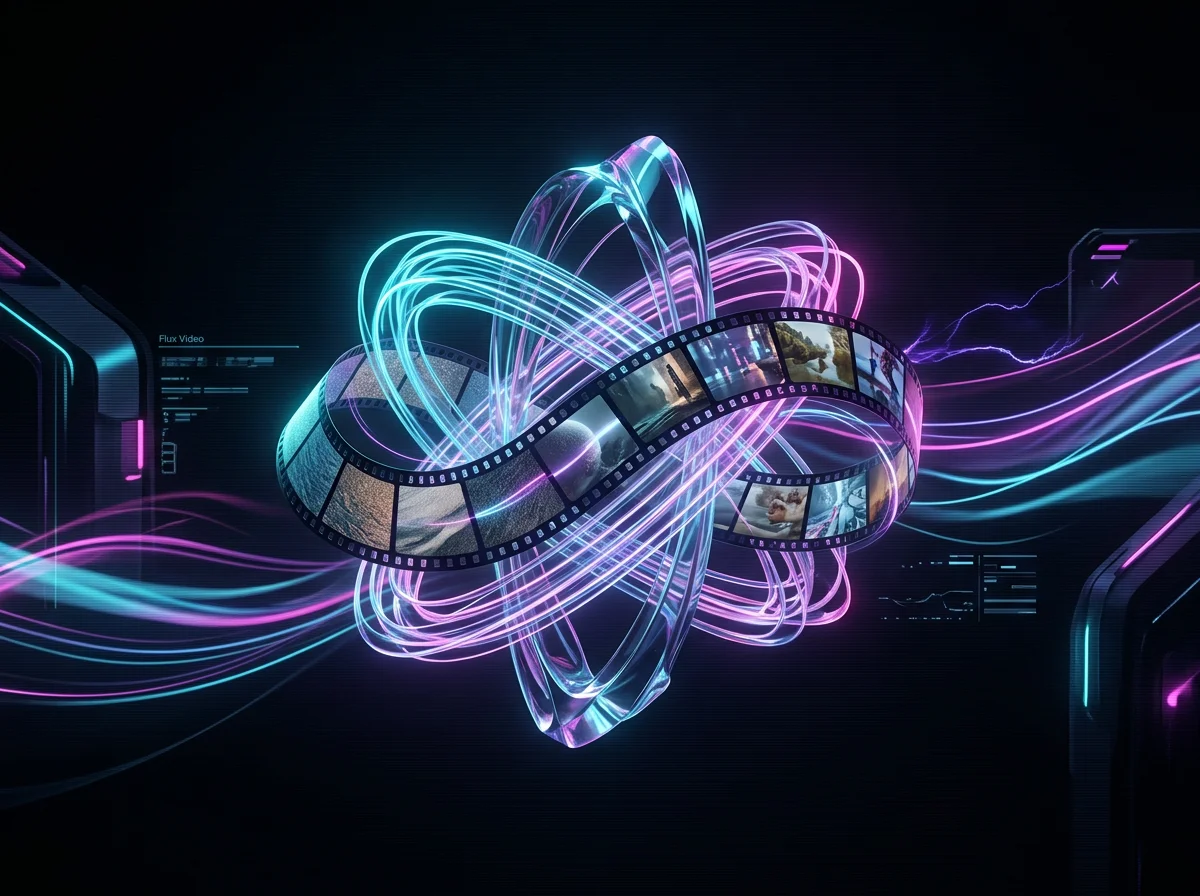 Flux Video AI video workflow dashboard illustration